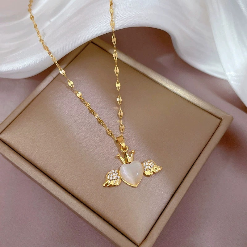 Luxury Angel Heart Necklace