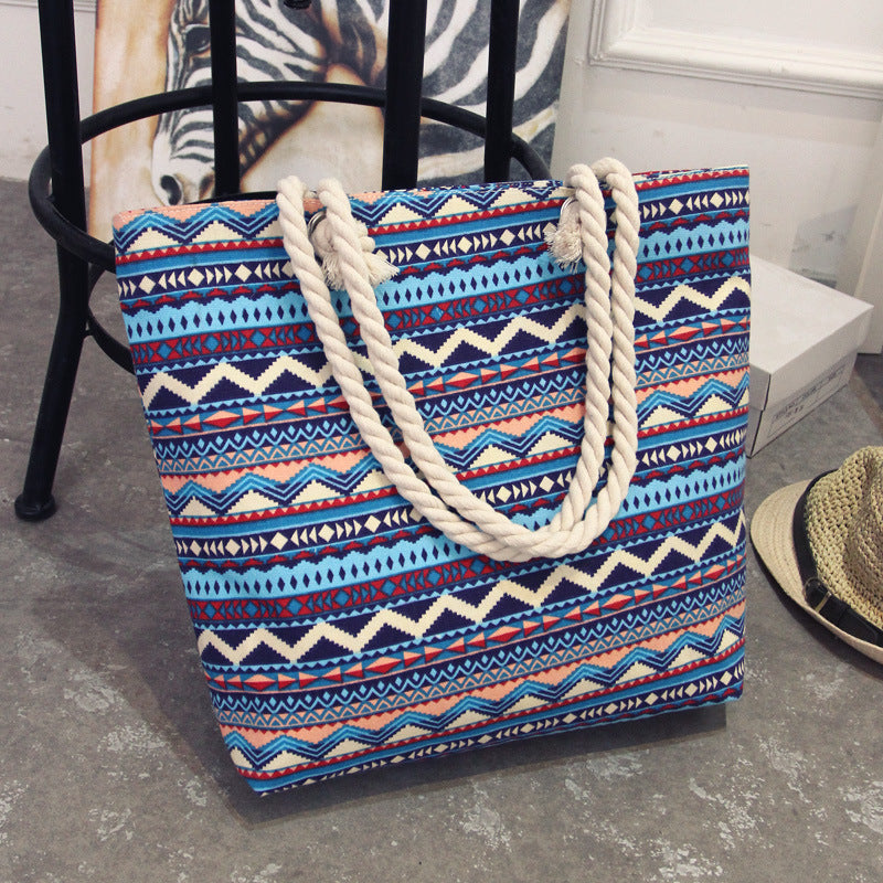Printing Canvas Graffiti Shoulder Bag Beach Bolsa Feminina