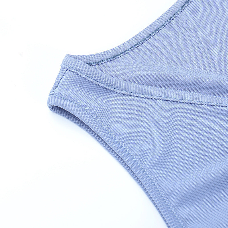 Knitted Pleated Sleeveless Dress Feminine