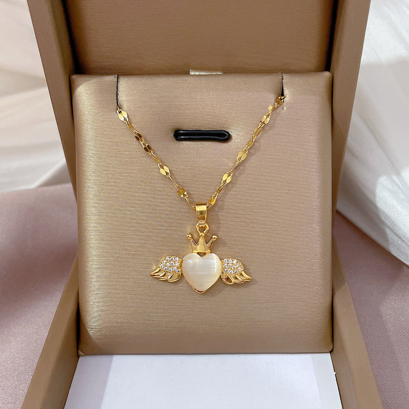 Luxury Angel Heart Necklace
